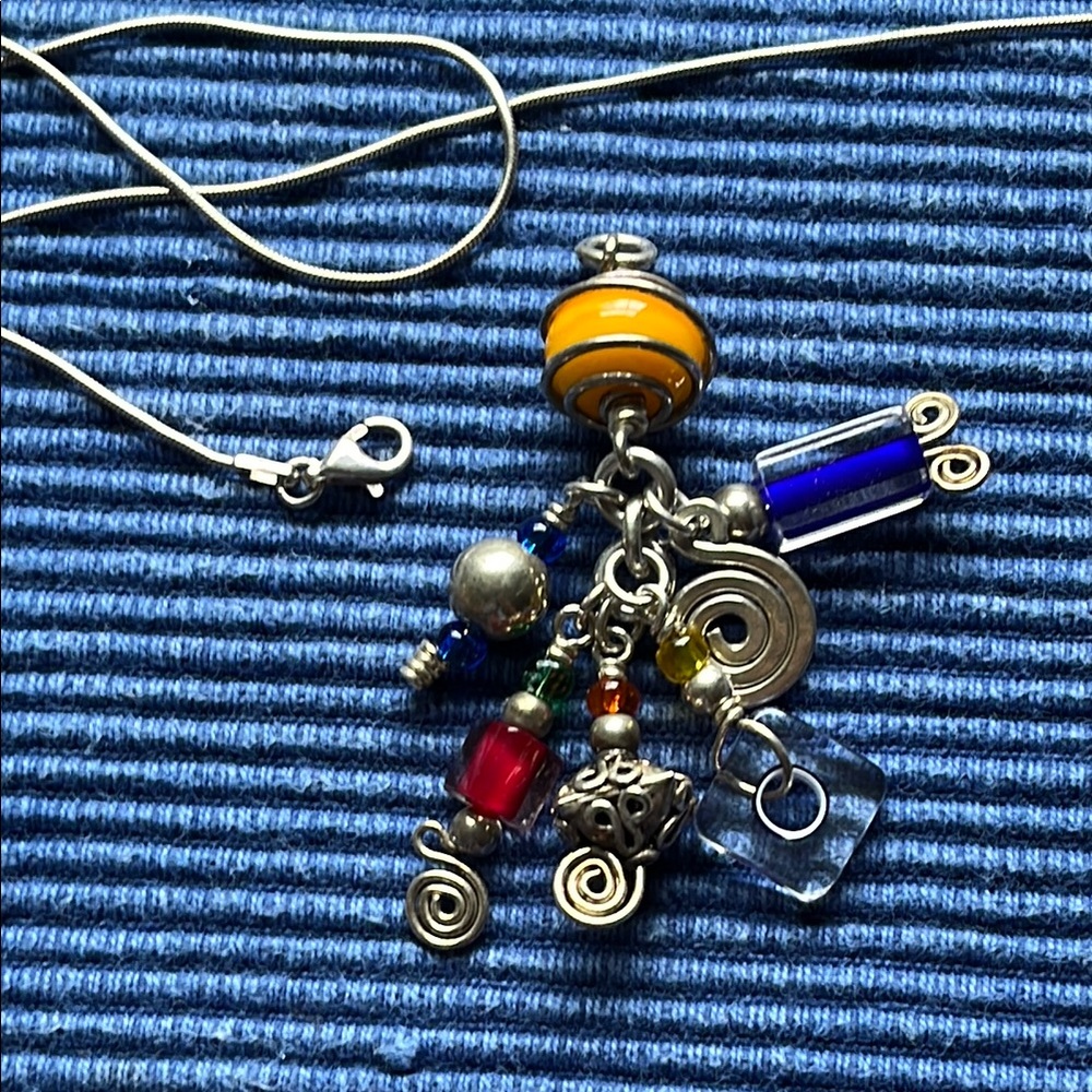 Vintage Boho Bejewel handmade necklace